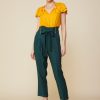 Women Skyes Are Blue Bottoms | Paper Bag Belted Pants