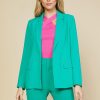 Women Skyes Are Blue Blazers | Neon Welt Pocket Blazer