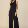 Women Skyes Are Blue Jumpsuits | Sleeveless Cowl Neck Jumpsuit