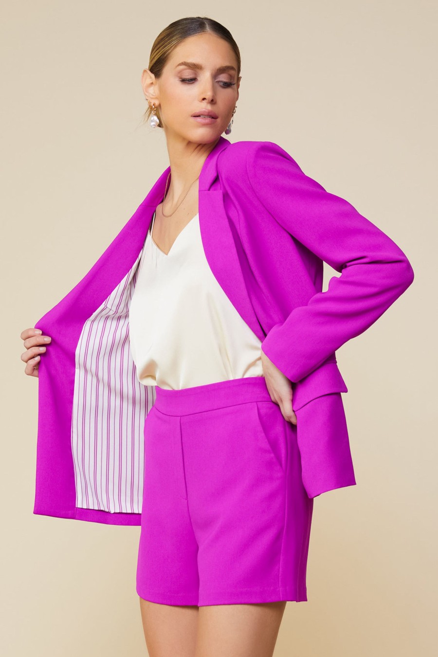 Women Skyes Are Blue Blazers | Welt Pocket Blazer