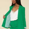 Women Skyes Are Blue Blazers | Welt Pocket Blazer