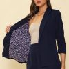 Women Skyes Are Blue Blazers | Recycled Shirred Sleeve Blazer