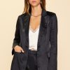 Women Skyes Are Blue Blazers | Satin Tailored Blazer