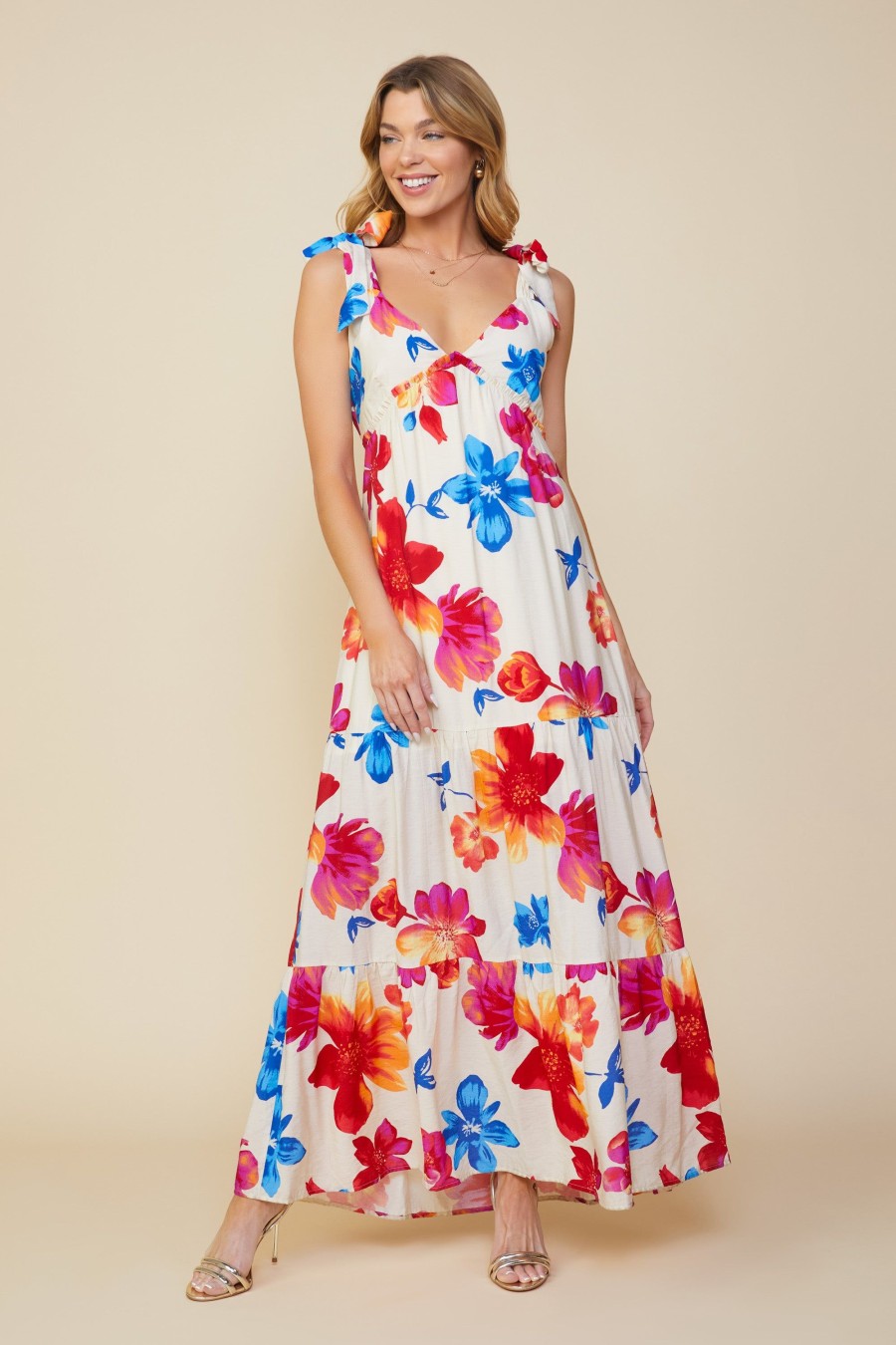 Women Skyes Are Blue Maxi Dresses | Flora Maxi Dress