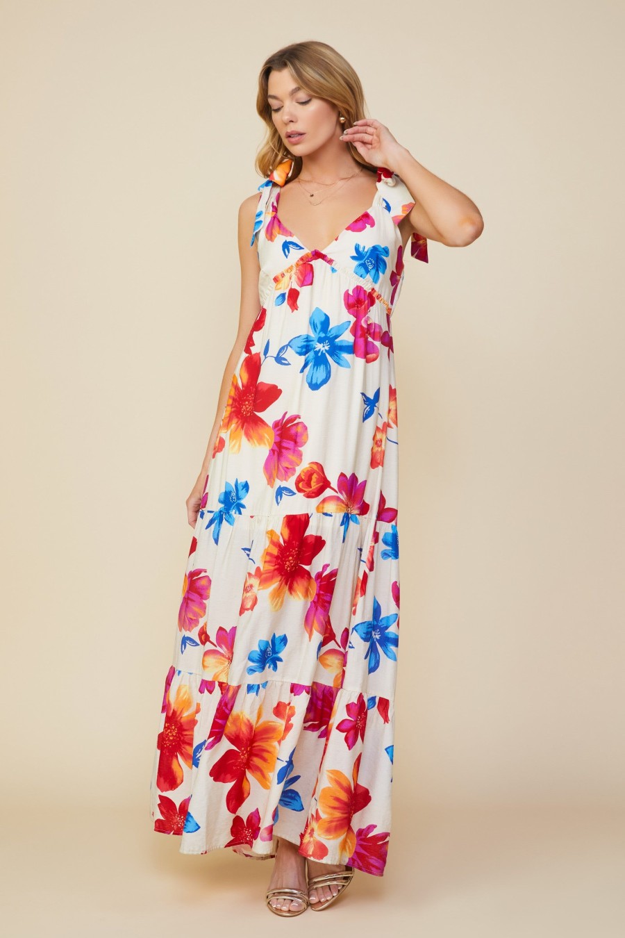 Women Skyes Are Blue Maxi Dresses | Flora Maxi Dress