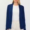 Women Skyes Are Blue Blazers | Washed Denim Blazer