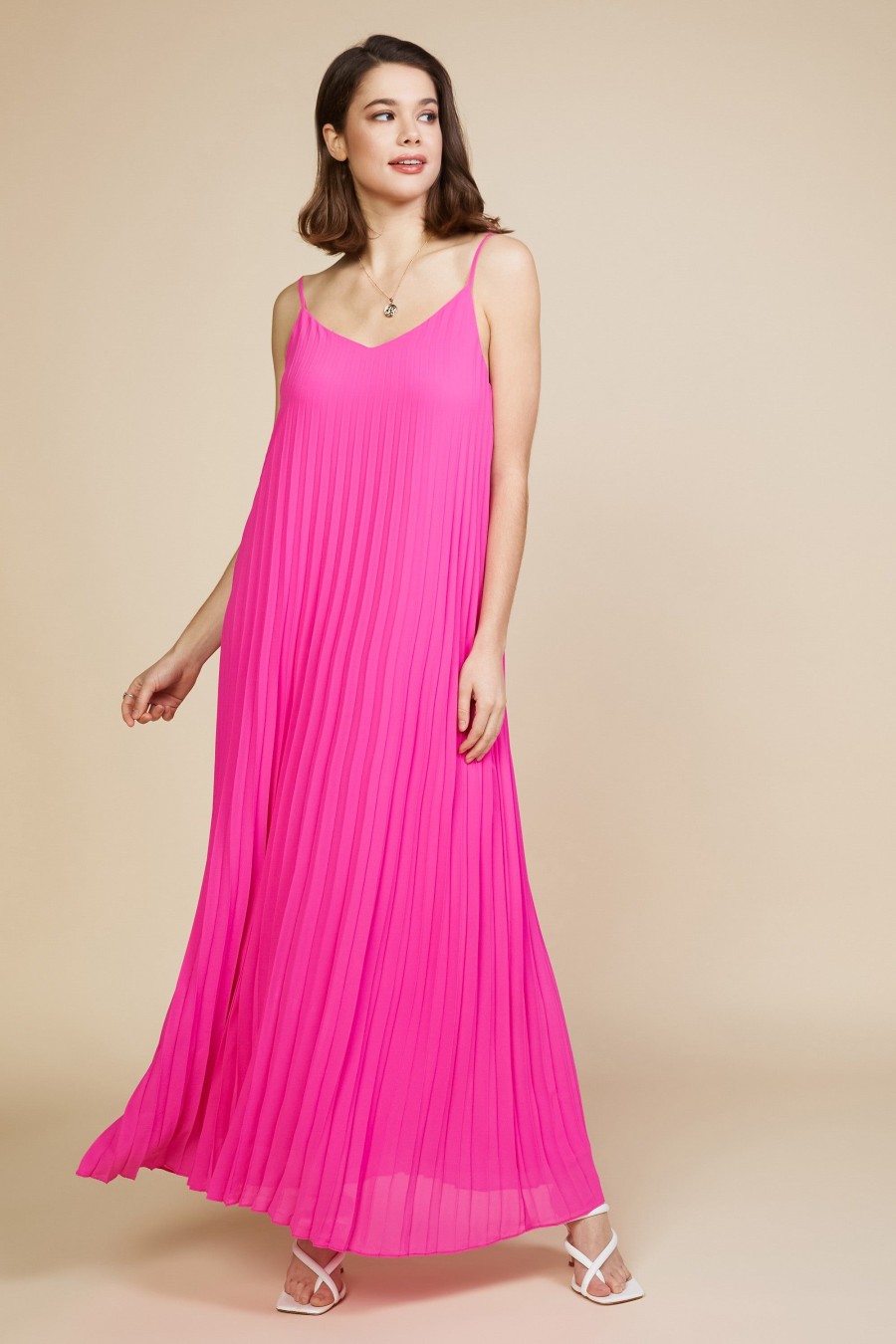 Women Skyes Are Blue Maxi Dresses | Pleated Maxi Dress