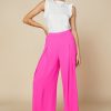 Women Skyes Are Blue Bottoms | Front Tucked Palazzo Pants