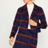 Women Skyes Are Blue Outerwear | Plaid Moto Jacket