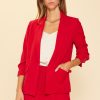 Women Skyes Are Blue Blazers | Recycled Shirred Sleeve Blazer