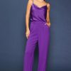 Women Skyes Are Blue Bottoms | Pintuck Wide Leg Trousers