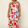 Women Skyes Are Blue Maxi Dresses | Plus Size - Flora Maxi Dress