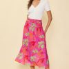 Women Skyes Are Blue Bottoms | Tropical Print Skirt