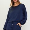 Women Skyes Are Blue Long Sleeve Tops | Longsleeve Bubble Top